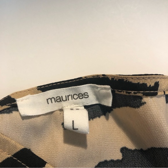 Woman’s zebra print golden  beige and black tank top size large - Picture 5 of 12